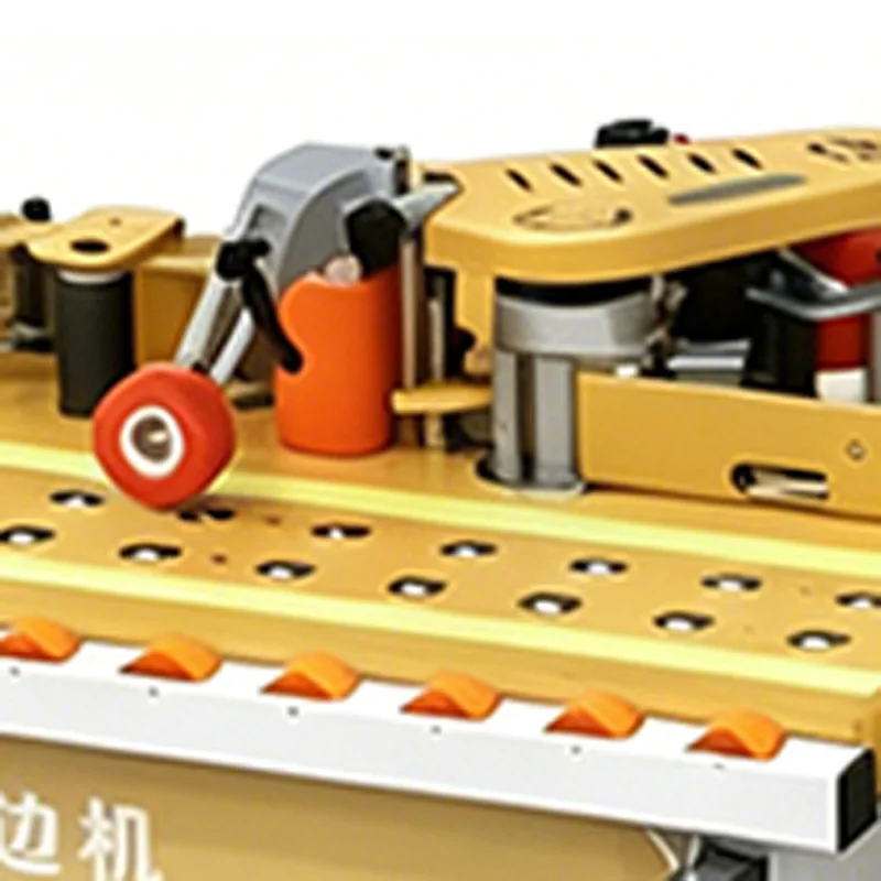 Woodworking Edge - DW-60 Mini-Kantenanleimmaschine, Kugellager-Modell, Doppelfunktion (Gebogen und