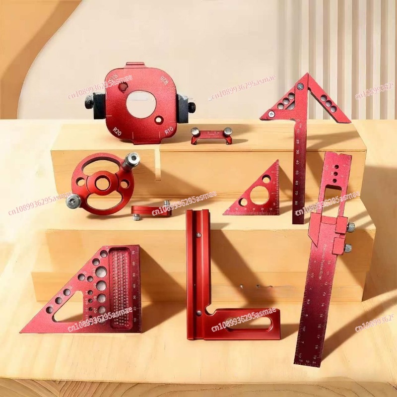 Woodworking Free Plans - Holzbearbeitungs-Messwerkzeug-Set mit Aufbewahrungskoffer - Hilfsmittelset für
