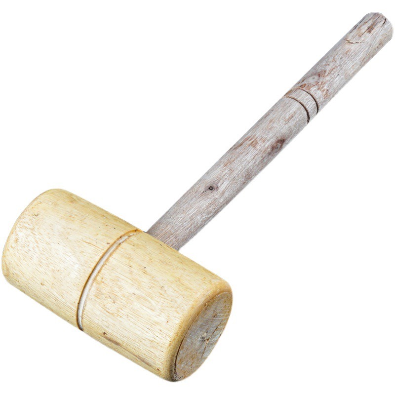 Wooden Mallet Carving - Holzhammer mit Griff, Massivholz-Schnitzhammer für Holzarbeiten
