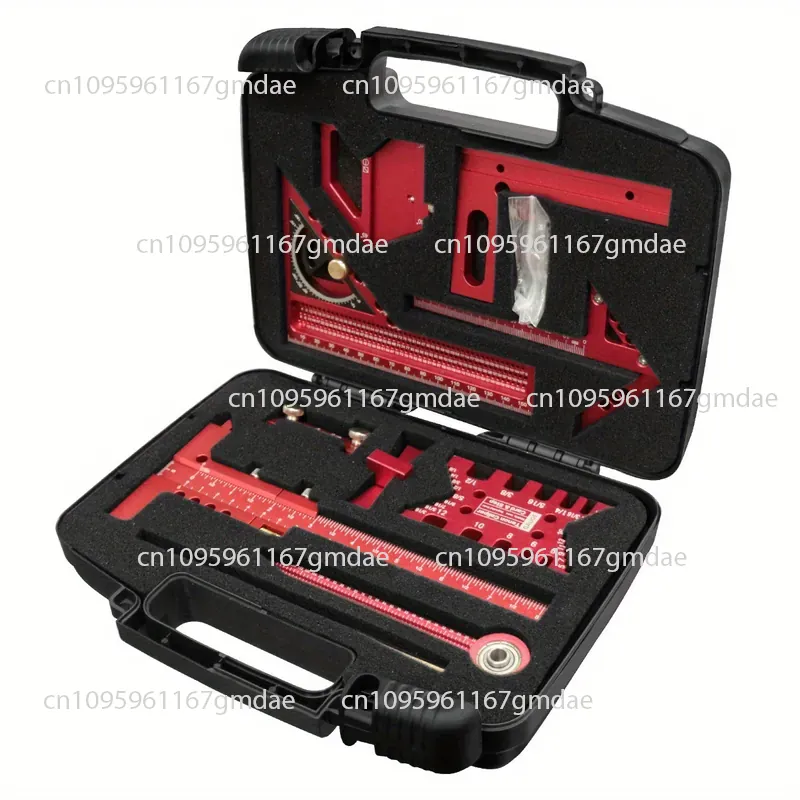 Woodworking Free Plans - Holzbearbeitungs-Messwerkzeug-Set mit Aufbewahrungsbox 10-teiliges Set für