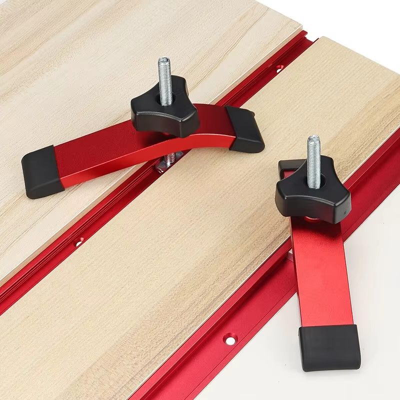 Woodworking Finishing - 1/2 Stück Schnellspann-Klemme aus Aluminium, Pressplatte