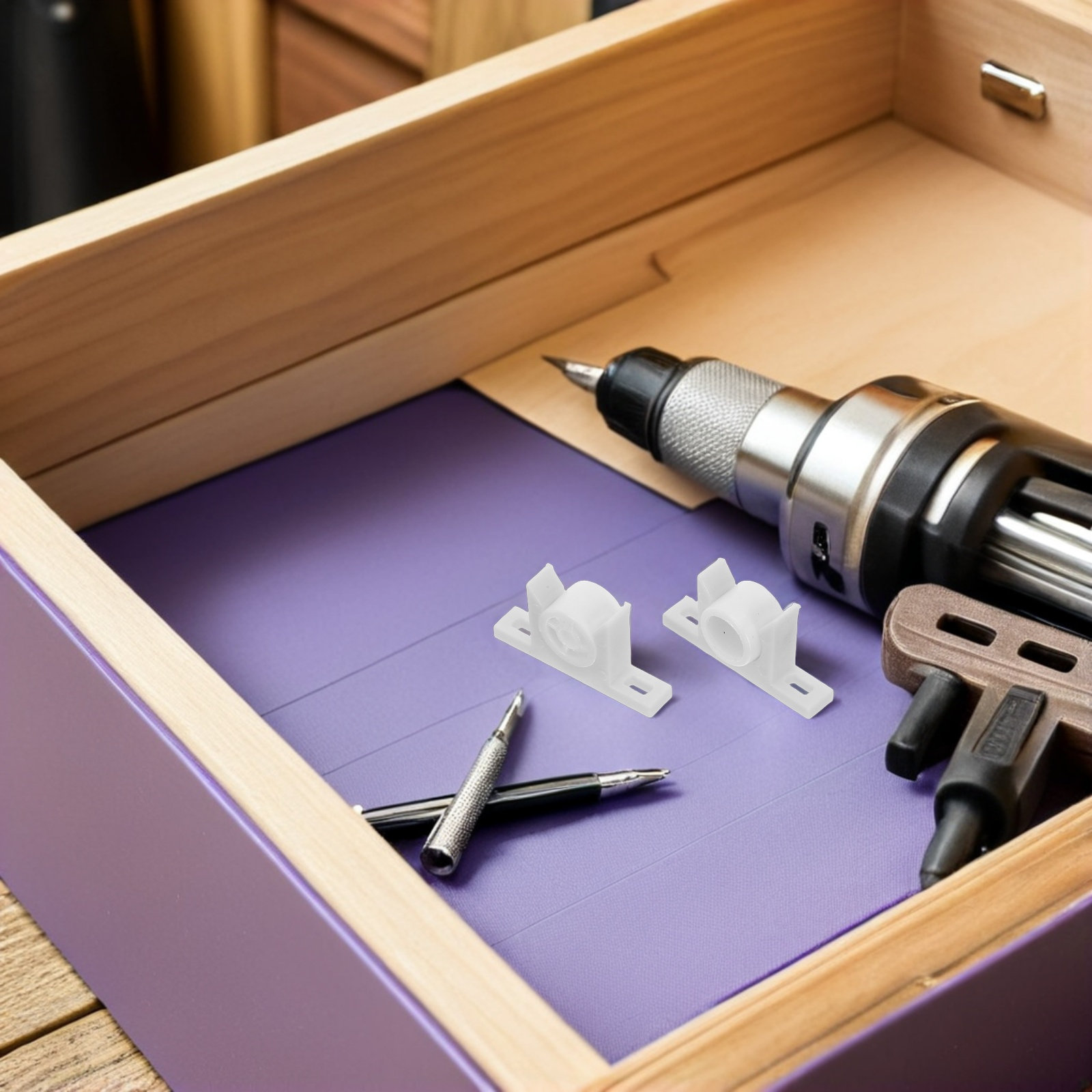 Woodworking For Dummies - 30 Sets Kunststoff-Schrankverschlüsse, Druckverschluss, Touch-Fastener für
