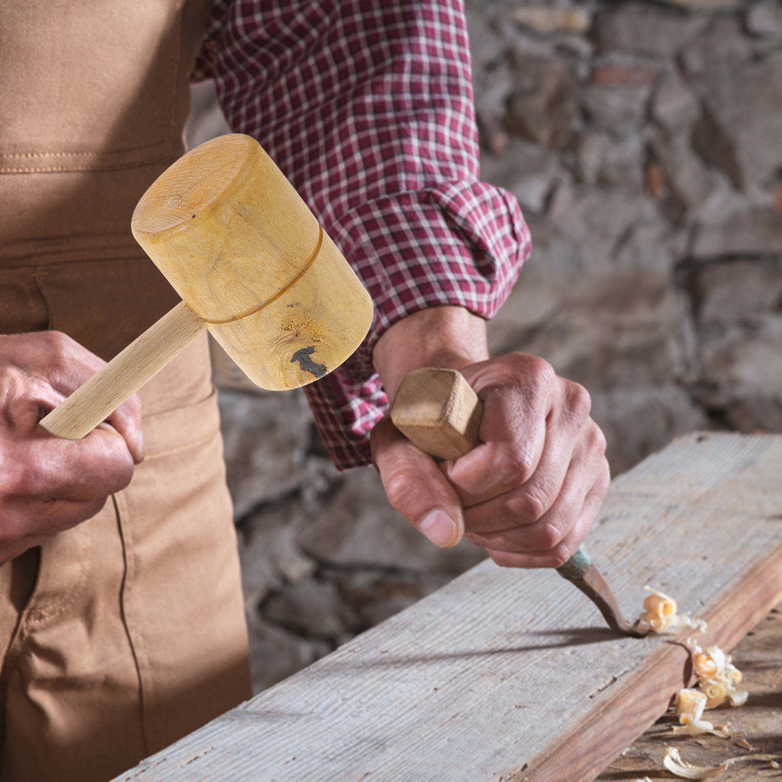 Wooden Mallet Carving - Hochwertiger Palisanderhammer aus massivem Holz für