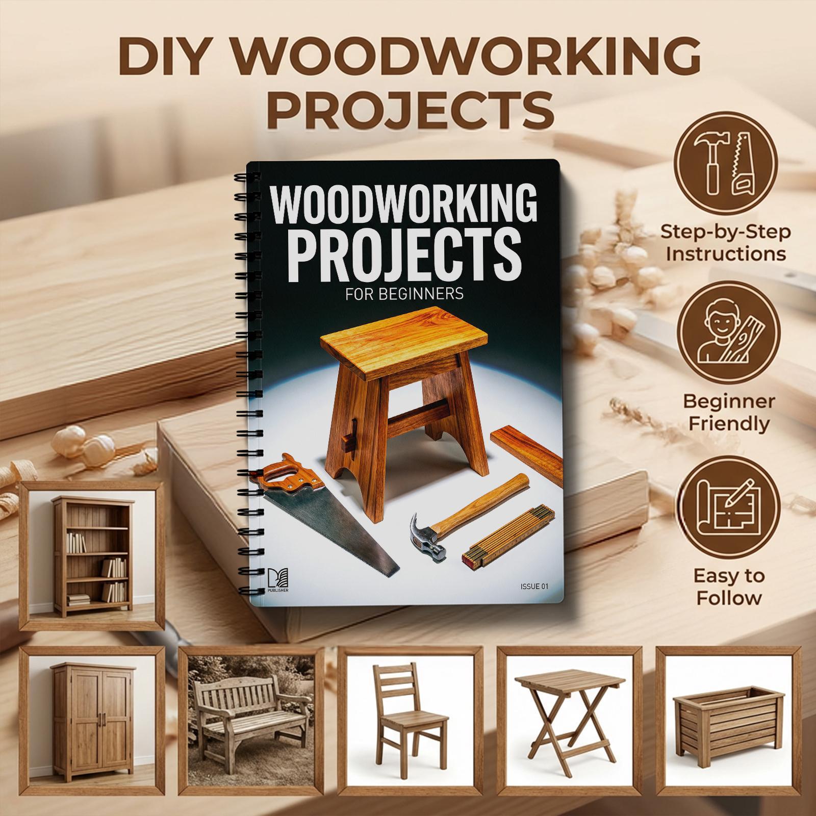 Woodworking Free Plans - Anfänger-Guide für Holzbearbeitungsprojekte Pläne Heimdekoration Bastel-