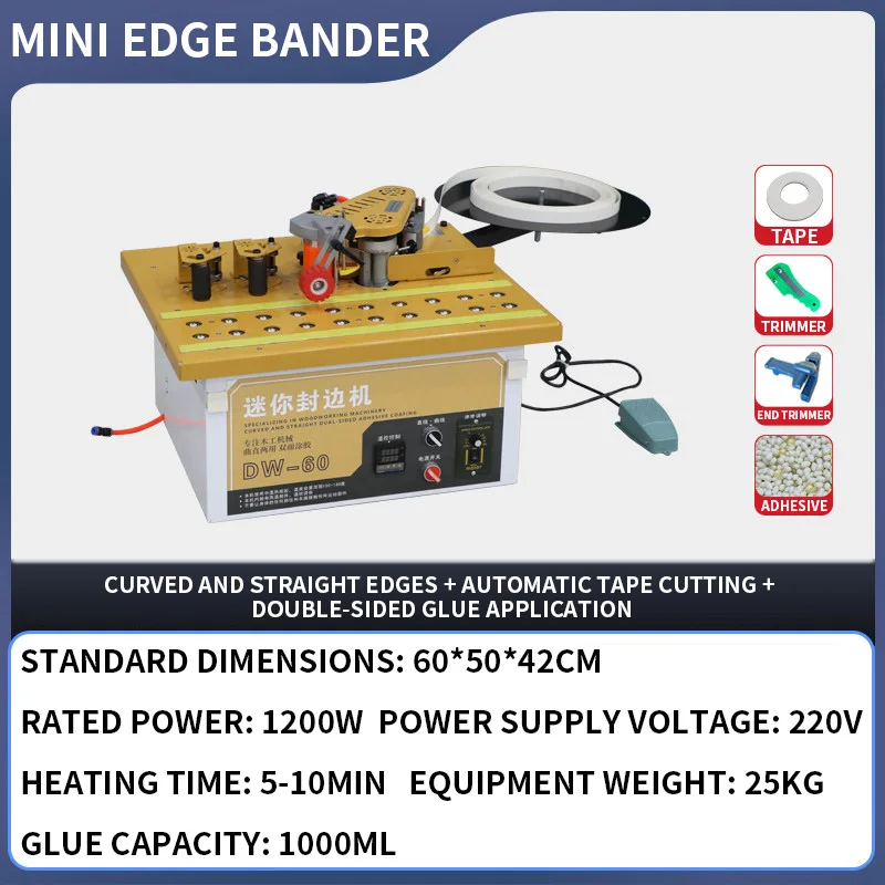 DW-60 Mini-Kantenanleimmaschin – Woodworking Edge Bewertung und Preis