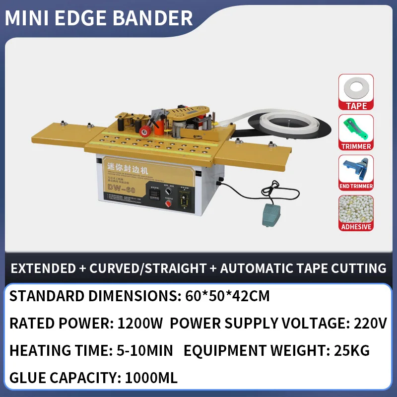 DW-60 Mini-Kantenanleimmaschin – Woodworking Edge Bewertung und Preis