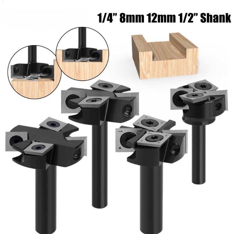 4-flögeliger Wendeschneidplatt – Router Bits For Woodworking Bewertung und Preis