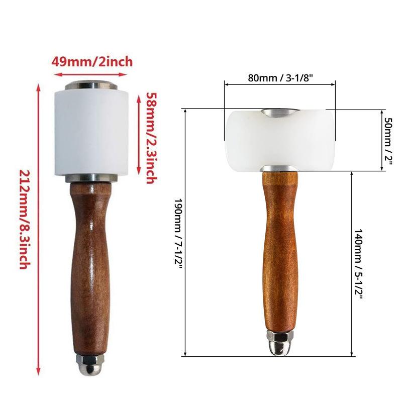 1 Stück Leder-Schnitzhammer, L – Wooden Mallet Carving Bewertung und Preis
