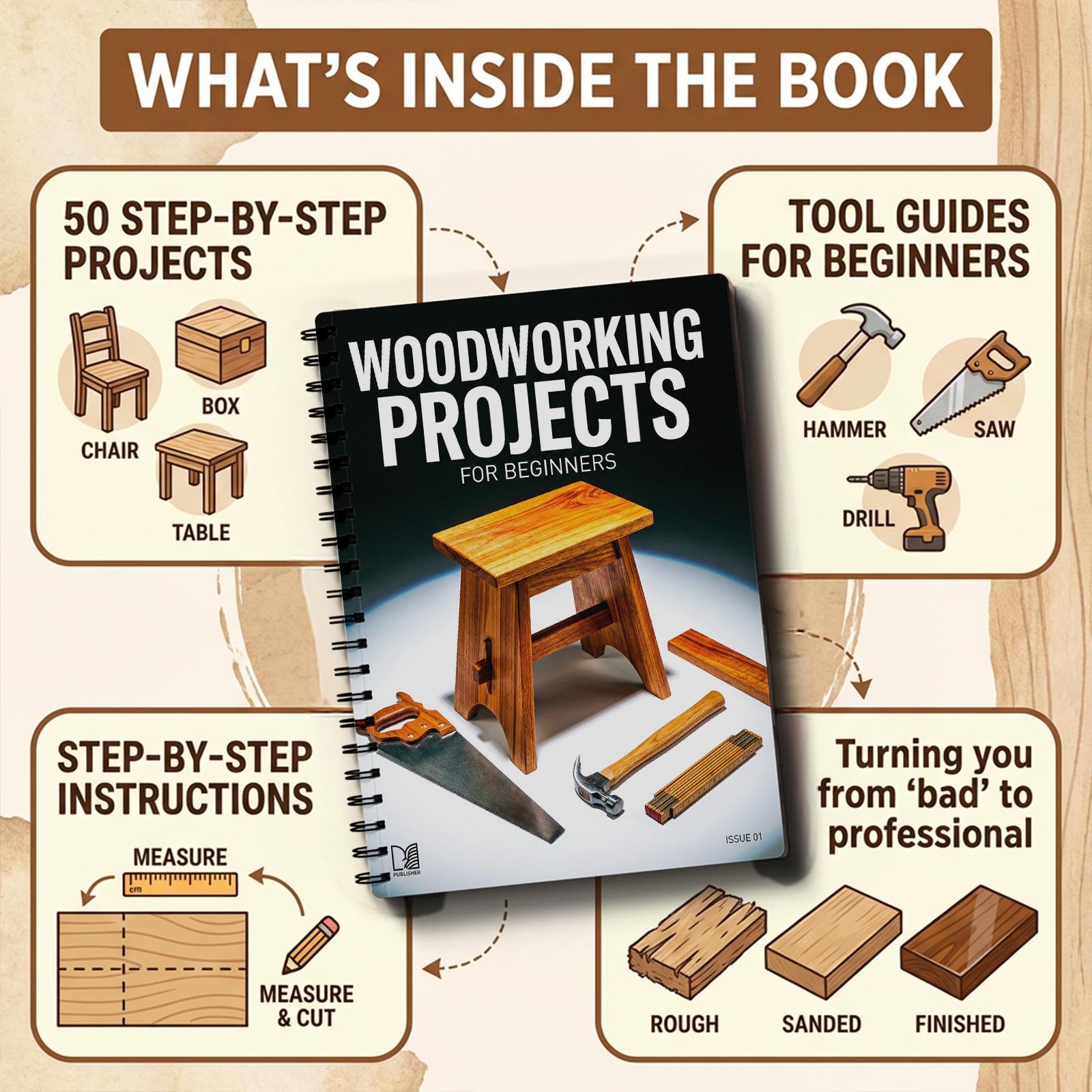 Anfänger-Guide für Holzbearbei – Woodworking Free Plans Bewertung und Preis